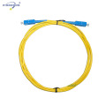 SC / UPC câble de cordon de fibre optique unimodale Simplex LSZH / PVC veste prix usine Chine fournisseur